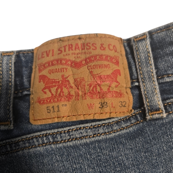 Levi's 511 size 33x32 Blue Jeans - Picture 2 of 3